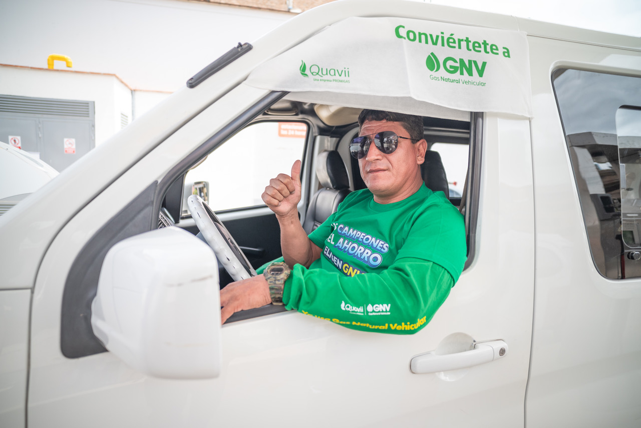 Campeón del ahorro convirtiendo su vehículo a GNV con Quavii